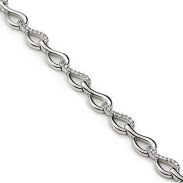 Bracelet argent oxydes LINEARGENT - 19542-P