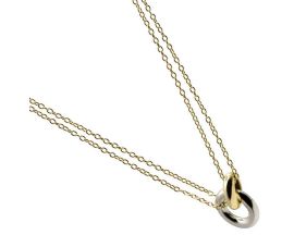 Collier argent 925 bicolore LINEARGENT - 19718-PE