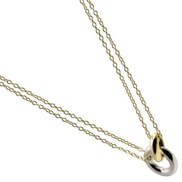 Collier argent 925 bicolore LINEARGENT - 19718-PE