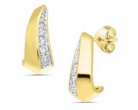 Boucles d'oreilles boutons diamant(s) or Stepec - aQedBPSEUEj dt oj
