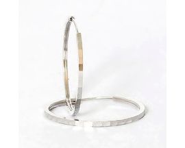 Boucles d'oreilles créoles argent Auro - C40701/BO/45 AG