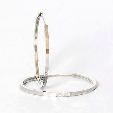 Boucles d'oreilles créoles argent Auro - C40701/BO/45 AG