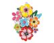Pendentif argent & oxydes fleurs Una Storia - BQ121225
