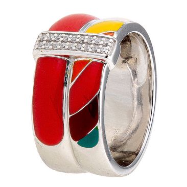 Bague argent oxydes Una Storia - BG14014