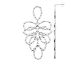 Boucles d'oreilles pendantes acier - JBJUIPP