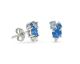 Boucles d'oreilles argent & oxydes LINEARGENT - 18681-B-A