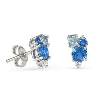 Boucles d'oreilles argent & oxydes LINEARGENT - 18681-B-A
