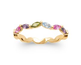 Bague plaqué or oxydes Stepec - IPPPTJPU