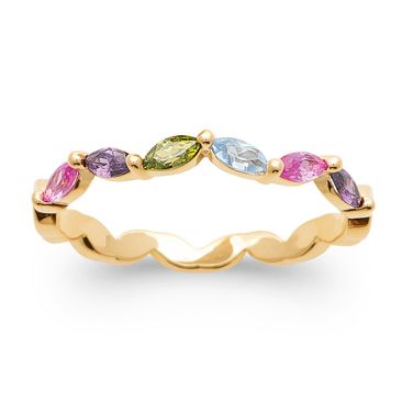 Bague plaqué or oxydes Stepec - IPPPTJPU