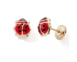 Boucles d'oreilles boutons or Stepec - TOPUv