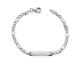 Bracelet gourmette identité argent Stepec - cBXXX