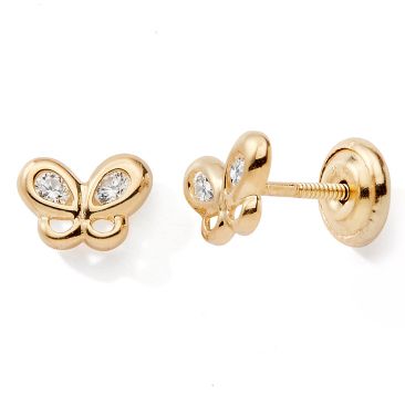 Boucles d'oreilles boutons or Stepec - nBPPEBv