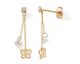 Boucles d'oreilles pendants or Stepec - N10643