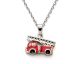 Collier enfant camion de pompiers argent Stepec - cIUBT