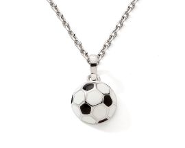 Collier enfant ballon de foot argent Stepec - cIUIP