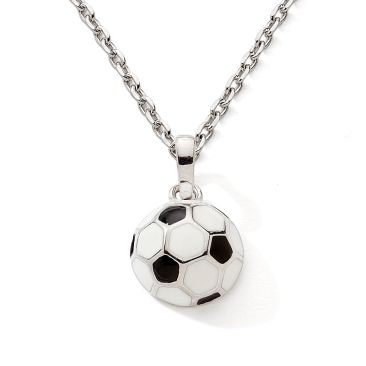 Collier enfant ballon de foot argent Stepec - cIUIP