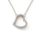 Collier argent oxydes coeur Stepec - cIBOT