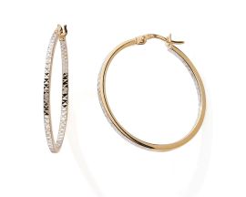 Boucles d'oreilles créoles or Stepec - nBBBXO
