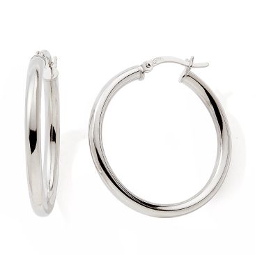 Boucles d'oreilles créoles argent Stepec - cIJBJ