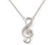 Collier clé de sol oxydes argent Stepec - cIUEU