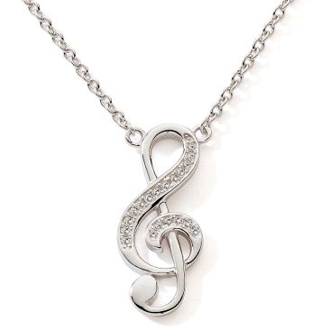 Collier clé de sol oxydes argent Stepec - cIUEU