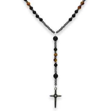 Chapelet Acier & Perles Rochet - HC898503