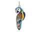 Pendentif argent email oxydes Lovebird Perroquet Una Storia