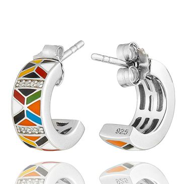 Boucles d'oreilles pendants argent Sienna Una Storia