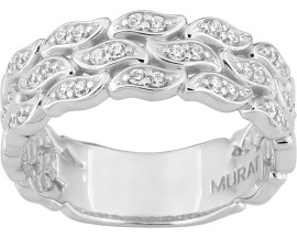 Bague femme argent oxydes Murat