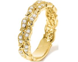 Bague femme argent doré oxydes Murat