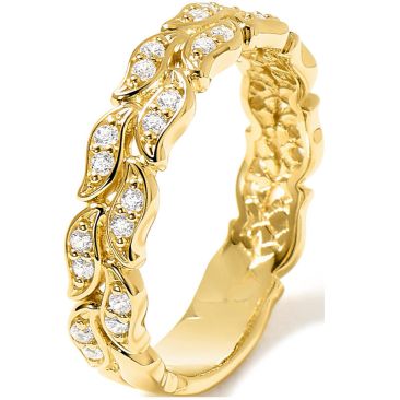 Bague femme argent doré oxydes Murat