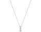 Collier or 375/1000 (9 Carats) & diamants synthétiques 0.19 carat Diamanti