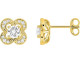 Boucles d'oreilles or 375/1000 (9 Carats) diamants synthétiques 0.52 carat Diamanti