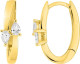 Boucles d'oreilles 375/1000 (9 Carats) diamants synthétiques 0.20 carat Diamanti