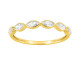 Bague or 375/1000 (9 Carats) diamants synthétiques 0.38 carat Diamanti