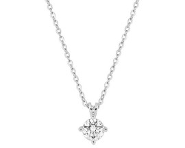 Collier or 375/1000 (9 Carats) & diamant synthétique 0.30 carat Diamanti