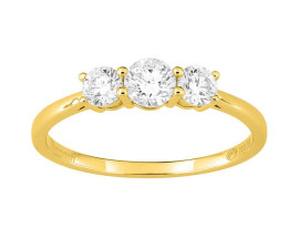 Bague or 750/1000 (18 Carats) diamants synthétiques 0.60 carat Diamanti