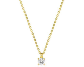 Collier 750/1000 (18 Carats) diamant synthétique 0.20 carat Diamanti