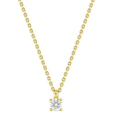 Collier 750/1000 (18 Carats) diamant synthétique 0.20 carat Diamanti