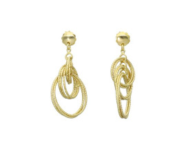 Boucles d'oreilles Orus argent doré