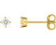 Boucles d’oreilles DIAMANTI en or 375 et diamants synthétiques 0,10 carat F-VS