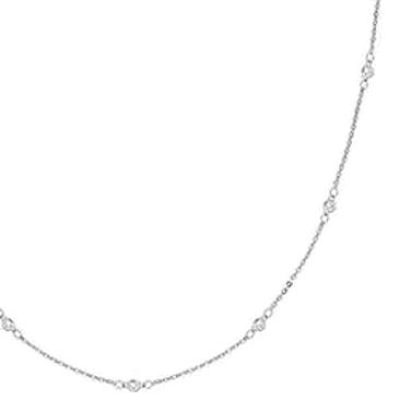 Collier DIAMANTI en or 375 (9 carats) et diamants synthétiques 0,15 carat F-VS