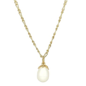 Collier Orus argent doré pendentif perle naturelle