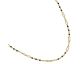 Collier Orus argent doré spinelles noirs