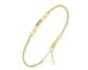 Bracelet Orus argent doré diamants noirs