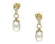 Boucles d'oreilles Orus argent doré perles