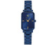Montre femme Pierre Lannier – Acier bleu, cadran rectangulaire
