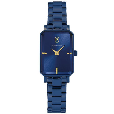 Montre femme Pierre Lannier – Acier bleu, cadran rectangulaire