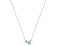 Collier femme argent oxydes vert Murat
