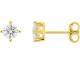 Boucles d’oreilles boutons Diamanti en or 375 et diamants synthétiques 0.40 carat